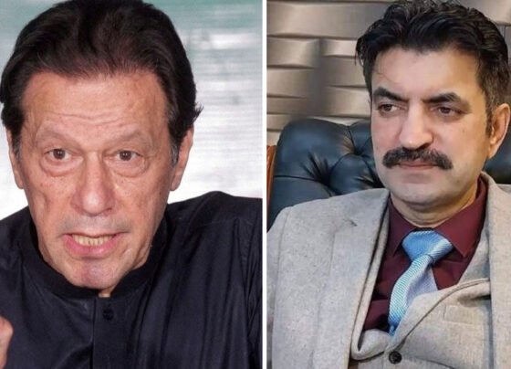 Imran Khan and Sher Afzal Marwat
