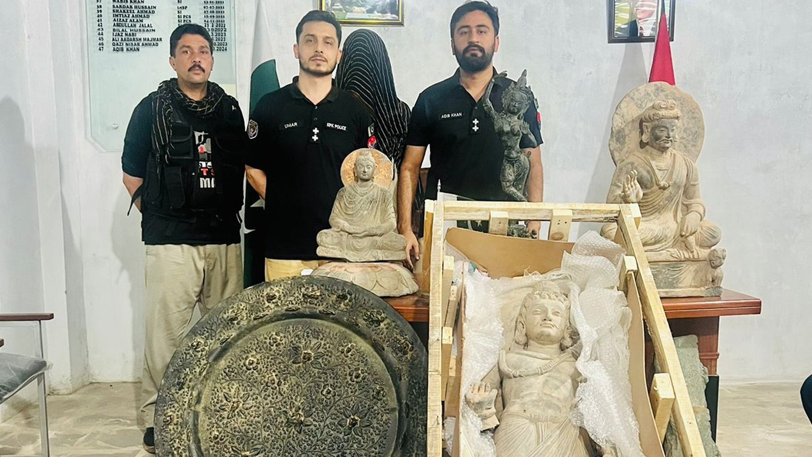 بدھا کی مورتیاں اور کروڑوں مالیت کی قیمتی نوادرات برآمد