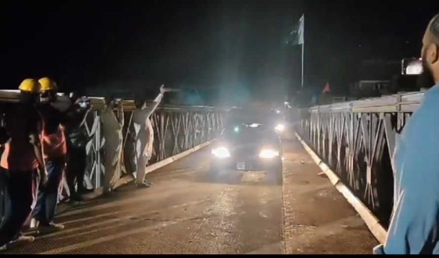 ناران۔کاغان میں مہاندری کے مقام پر تباہ شدہ پل کی تعمیر مکمل کر لی گئی