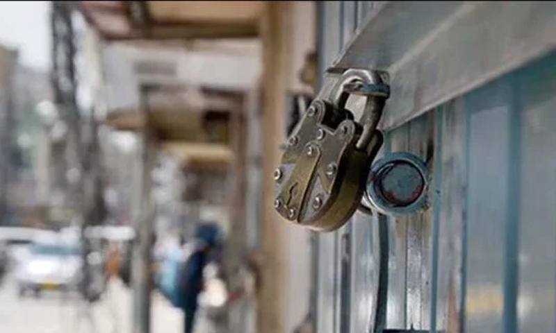 تاجروں کی شٹر ڈاؤن ہڑتال،  تمام مارکیٹیں اور کاروباری مراکز بند