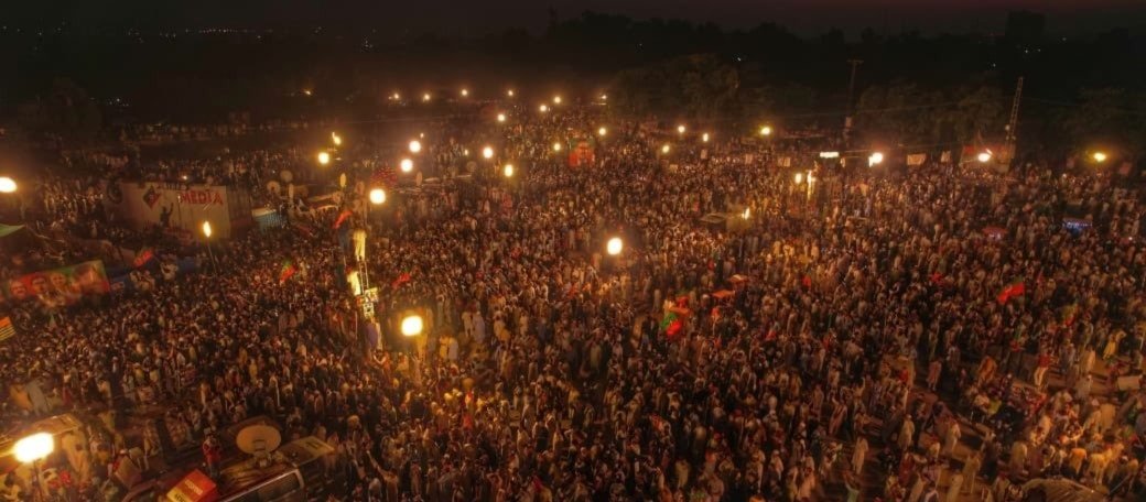 اسلام آباد کے علاقے سنگجانی میں پی ٹی آئی کا جلسہ ختم ، ٹریفک رواں دواں