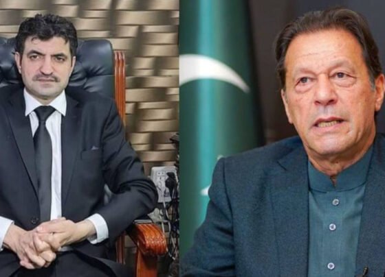 Sher Afzal Marwat and Imran Khan