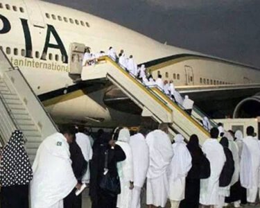 عازمین حج کی پہلی پرواز