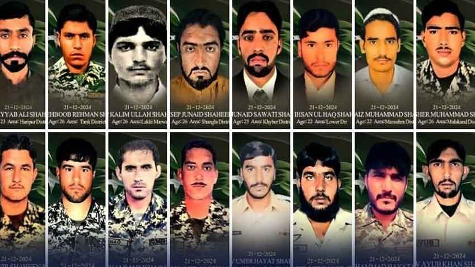 جنوبی وزیرستان ، سکیورٹی فورسز کی چیک پوسٹ پر حملہ، 16 جوان شہید، 8 خوارجی ہلاک