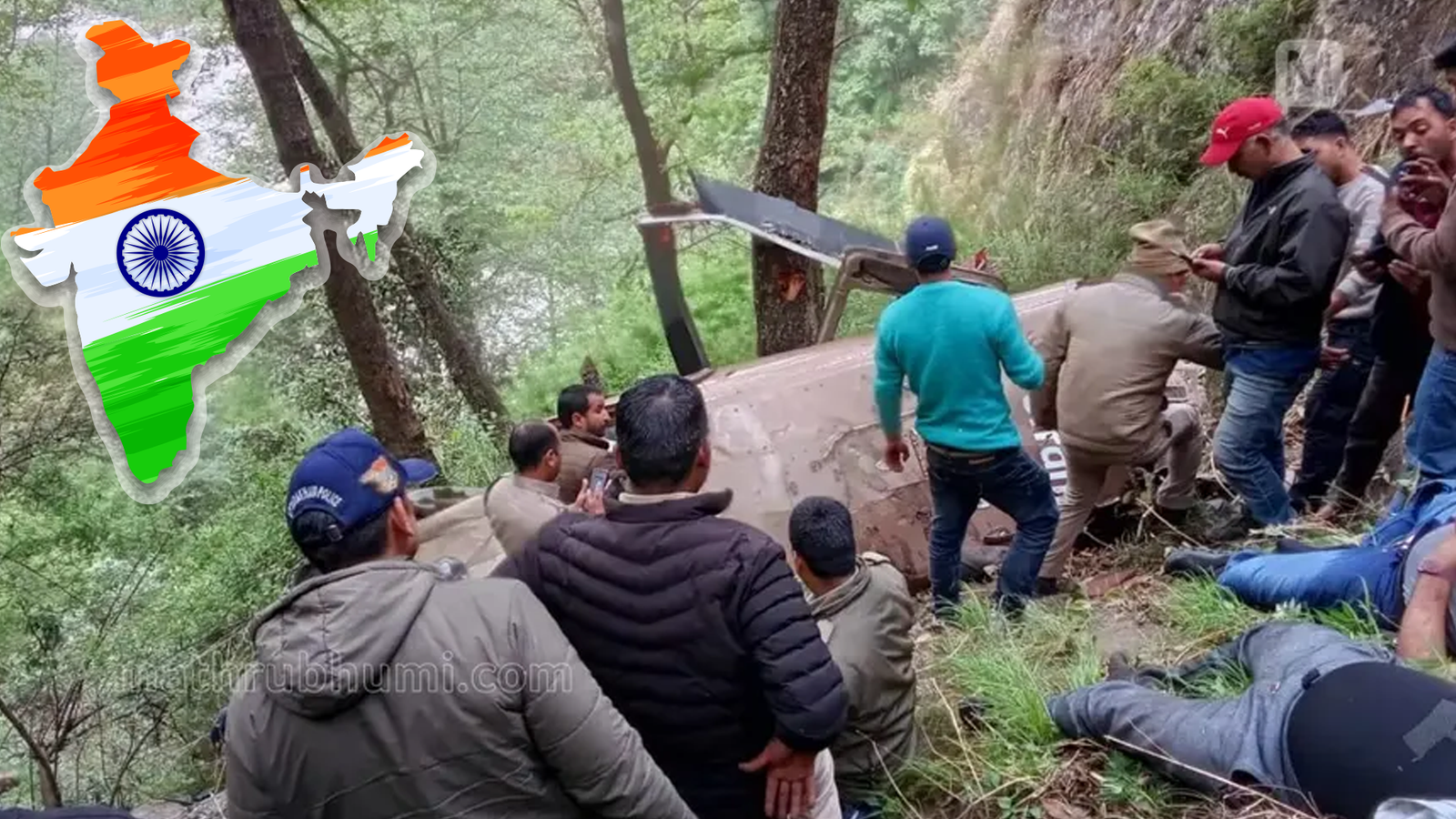 اتراکھنڈ میں بھارتی ہیلی کاپٹر گر کر تباہ، 5 افراد ہلاک