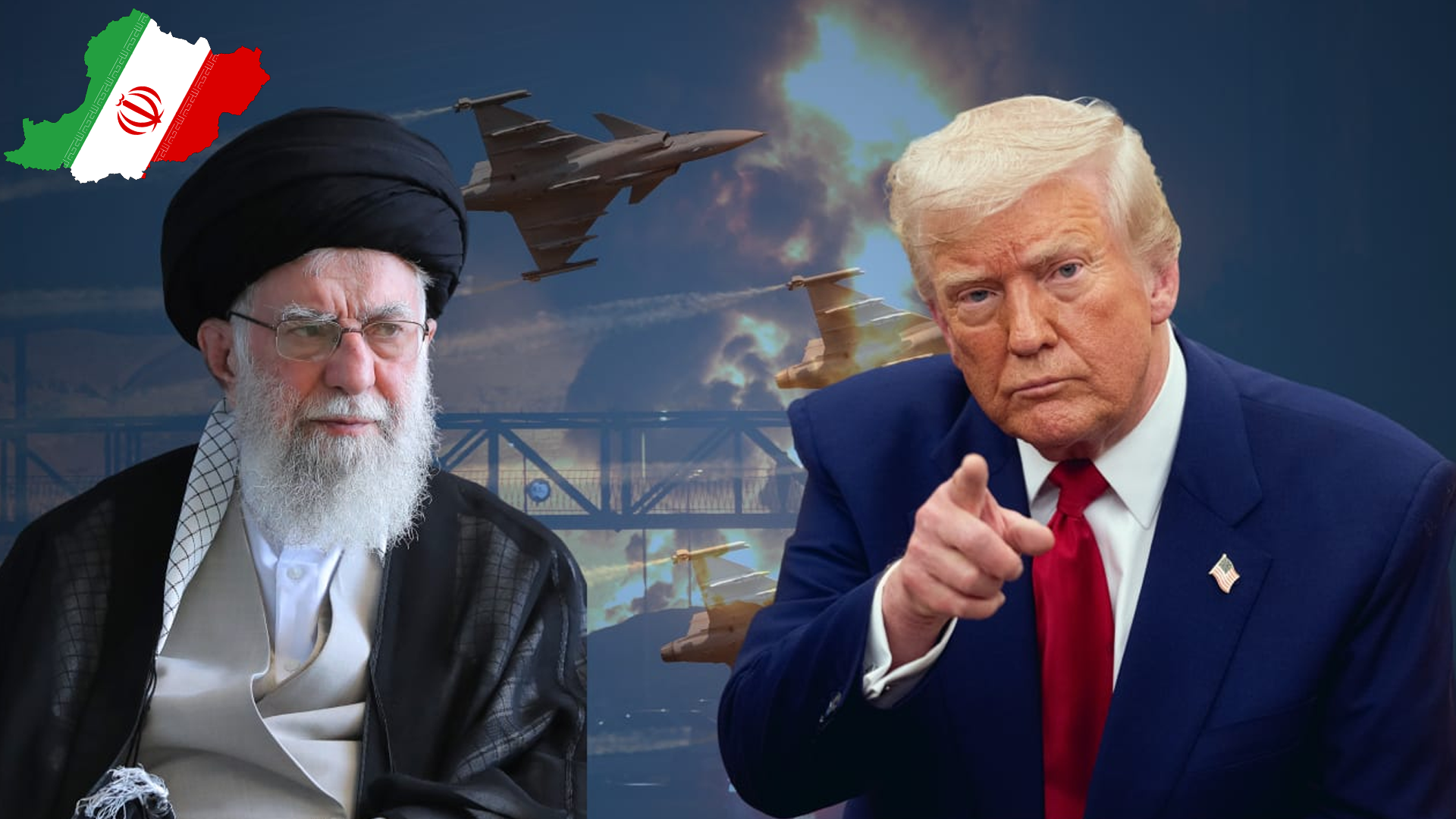 آیت اللہ خامنہ ای کو بہت فکر مند ہونا چاہیے: امریکی صدر