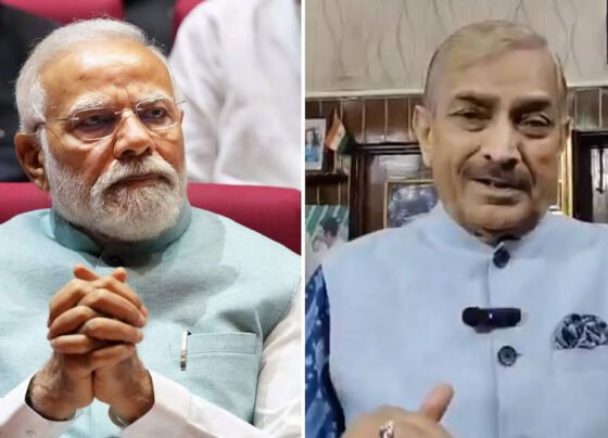 Modi and Pramod Tiwari