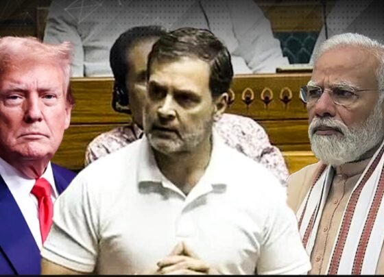 دم ہے تو بولیں ٹرمپ جھوٹ بول رہا ہے ، مودی کی خاموشی پر راہول گاندھی کا وار