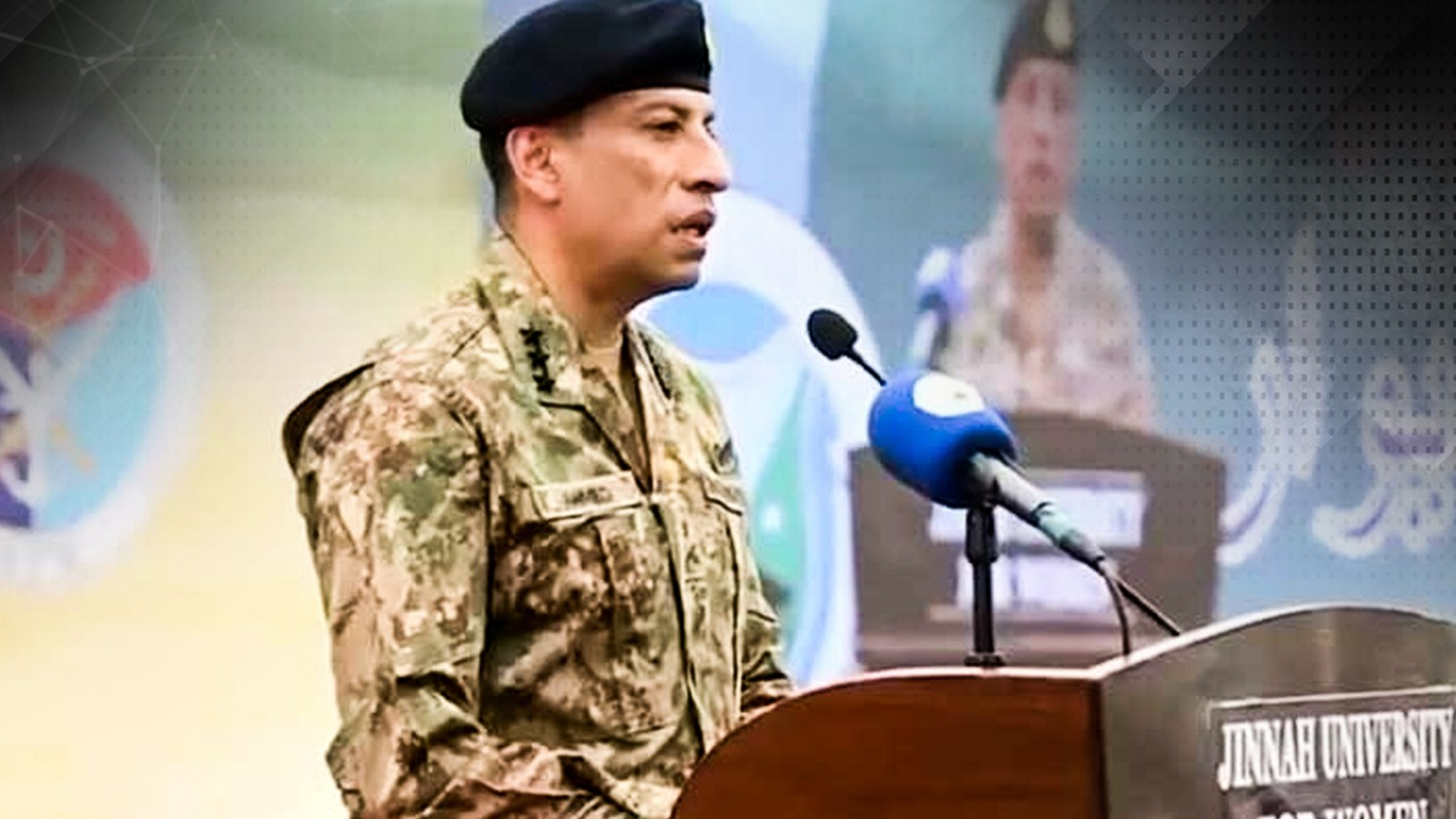 ڈی جی آئی ایس پی آر کی ’آر ایم یو ‘میں آمد، طلبا کا پاک فوج کے ساتھ والہانہ اظہارِمحبت