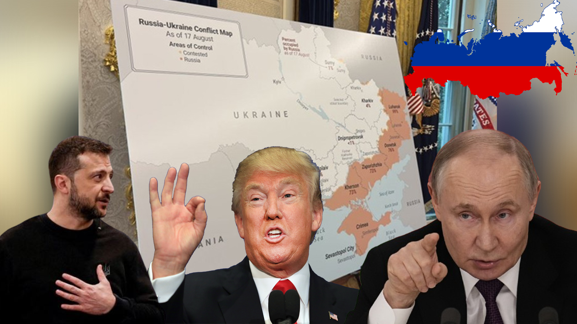 صدر ٹرمپ نے ولادیمیر زیلنسکی کو یوکرین کا ’نیا نقشہ‘ پیش کردیا، پیوٹن بھی ملاقات کے لیے تیار