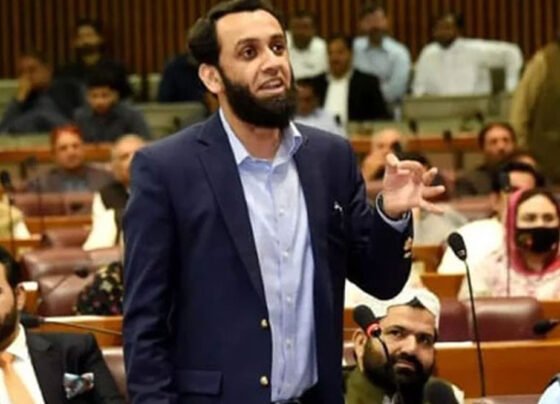 atta tarar adrssing in national assembly