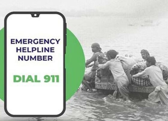 سیلابی صورتحال ، پاکستان بھر میں 911 ایمرجنسی ہیلپ لائن فعال