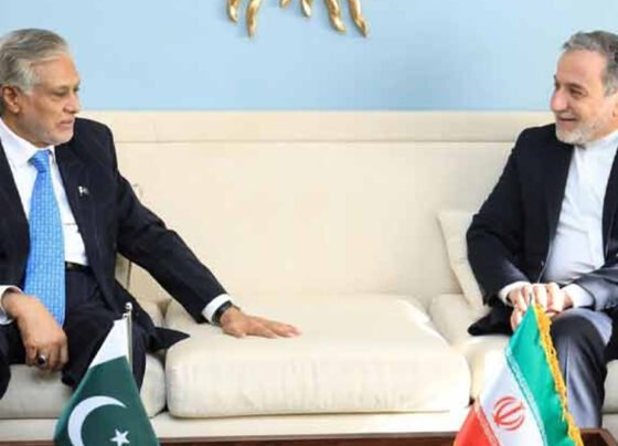 ishaq daar and irani forn minister