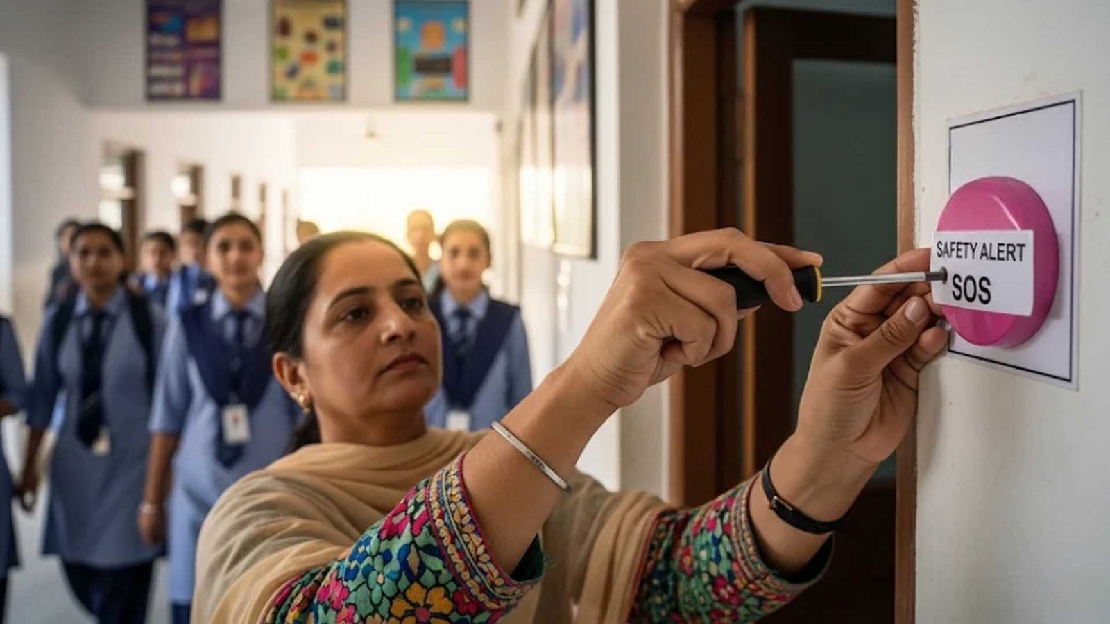 لاہور کے کالجز اور یونیورسٹیز میں طالبات کے تحفظ کے لیے پنک بٹن نصب