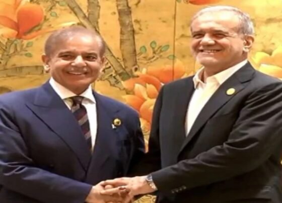 وزیراعظم پاکستان کی ایرانی صدر سے ملاقات، تعلقات مزیدمضبوط بنانے کا اعادہ