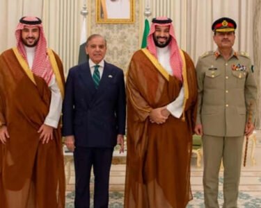Field Marshal Asim Munir Shahbaz Sharif and Saudi officials