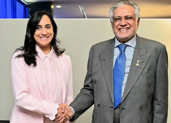 Ishaq Dar and the Canadian Foreign Minister