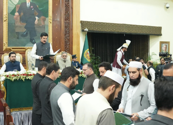 Khyber Pakhtunkhwa cabinet swearing-in ceremony