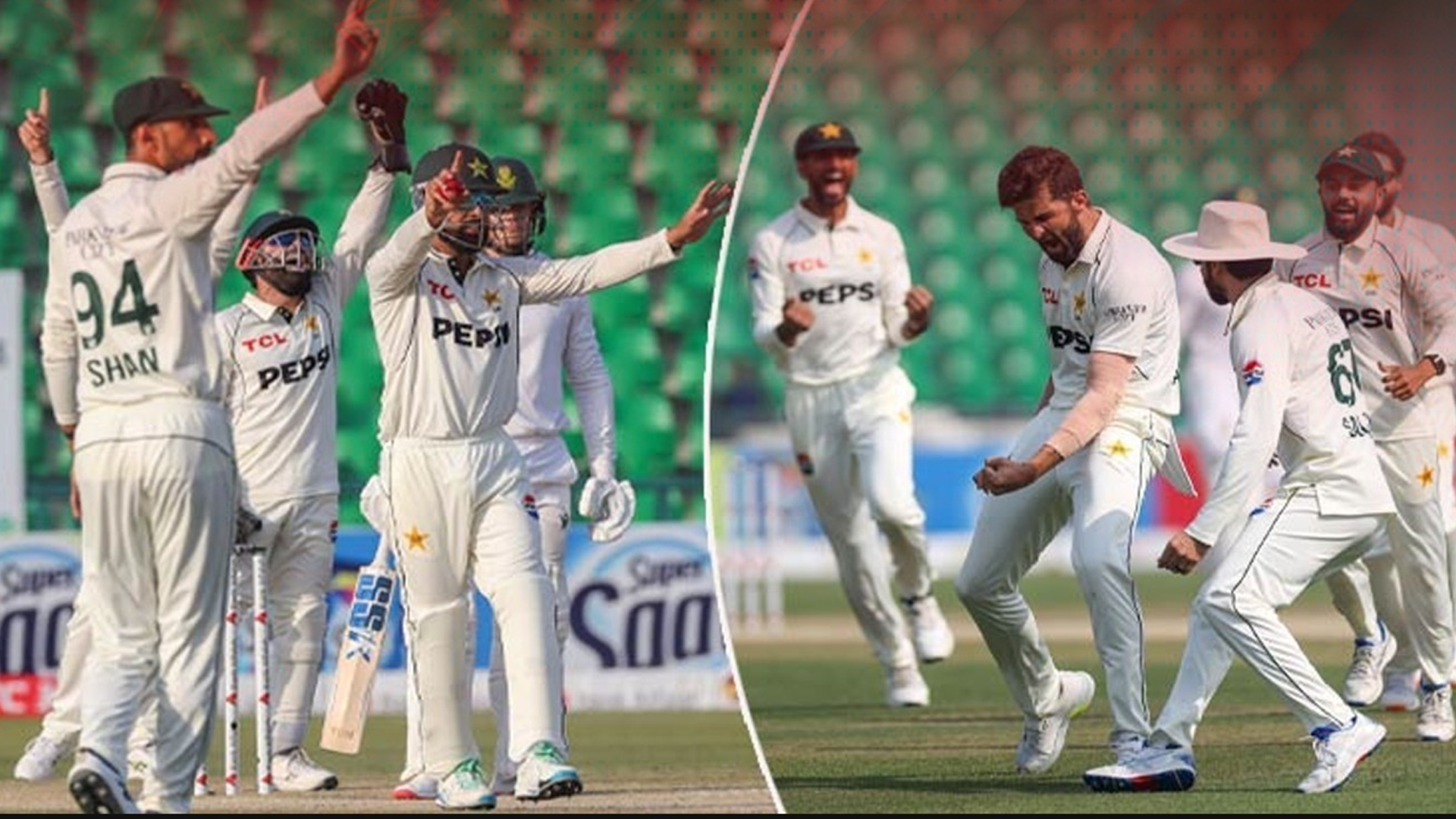 ٹیسٹ سیریز کا پہلا میچ، پاکستان نے جنوبی افریقہ کو 93 رنز سے شکست دے دی