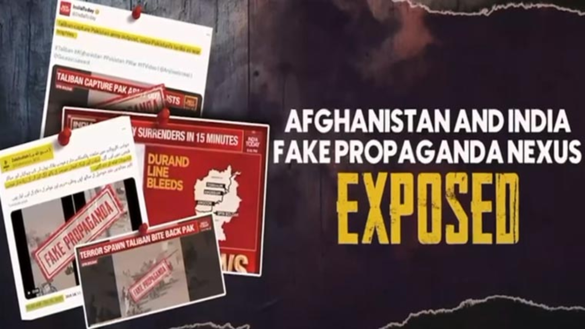 افغان طالبان رجیم اور بھارت کا پروپیگنڈا گٹھ جوڑ بے نقاب