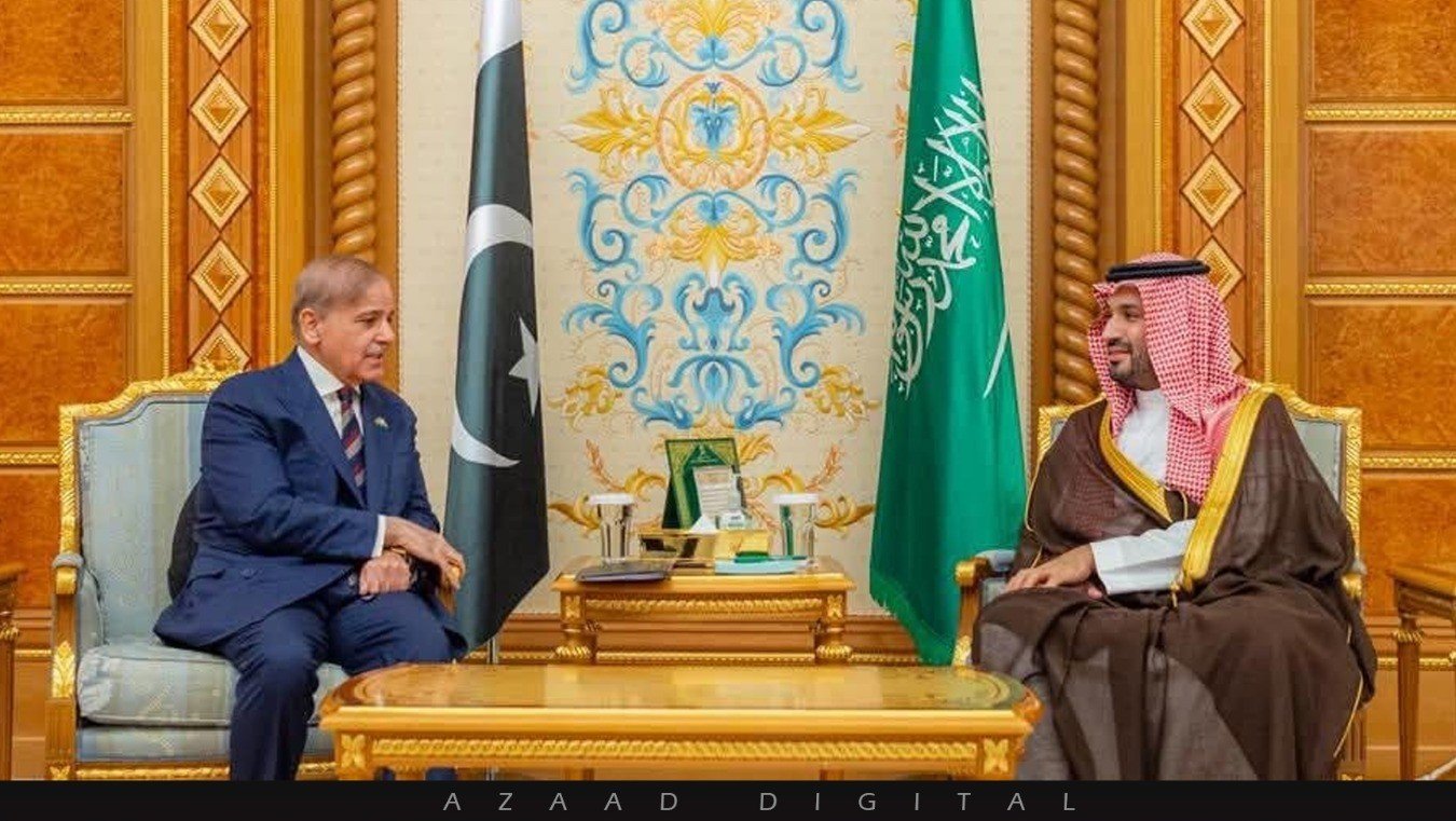 وزیراعظم شہباز شریف کی سعودی ولی عہد شہزادہ محمد بن سلمان سے ملاقات