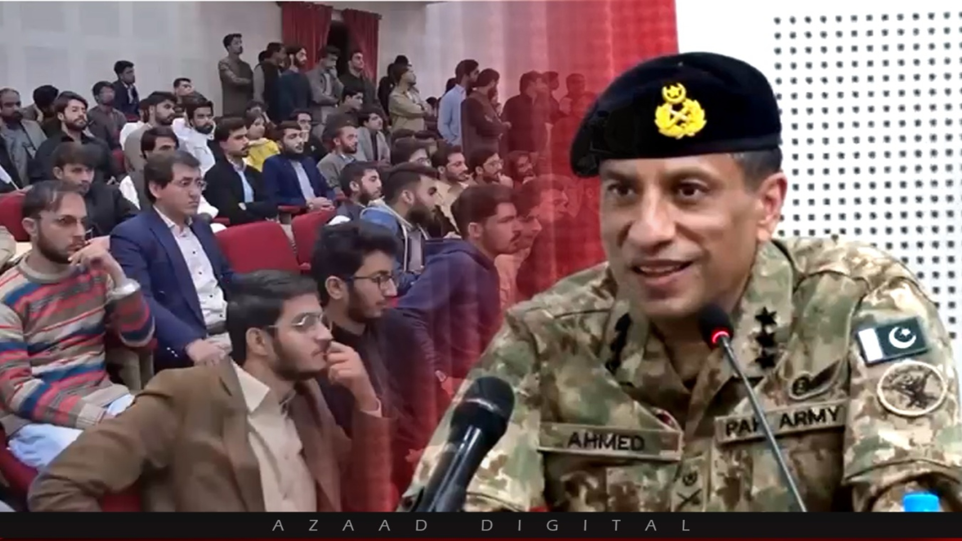 ڈی جی آئی ایس پی آر کی قائداعظم یونیورسٹی میں طلبہ و اساتذہ کیساتھ خصوصی نشست