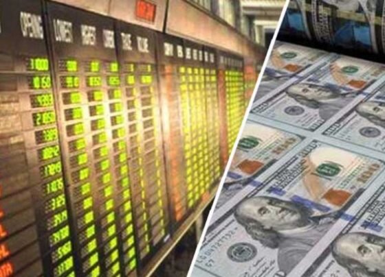 اسٹاک ایکسچینج میں تیزی کا رجحان ، ڈالر بھی سستا