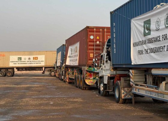 Pakistan sends 200 tons of humanitarian aid to Sri Lanka via sea cargo