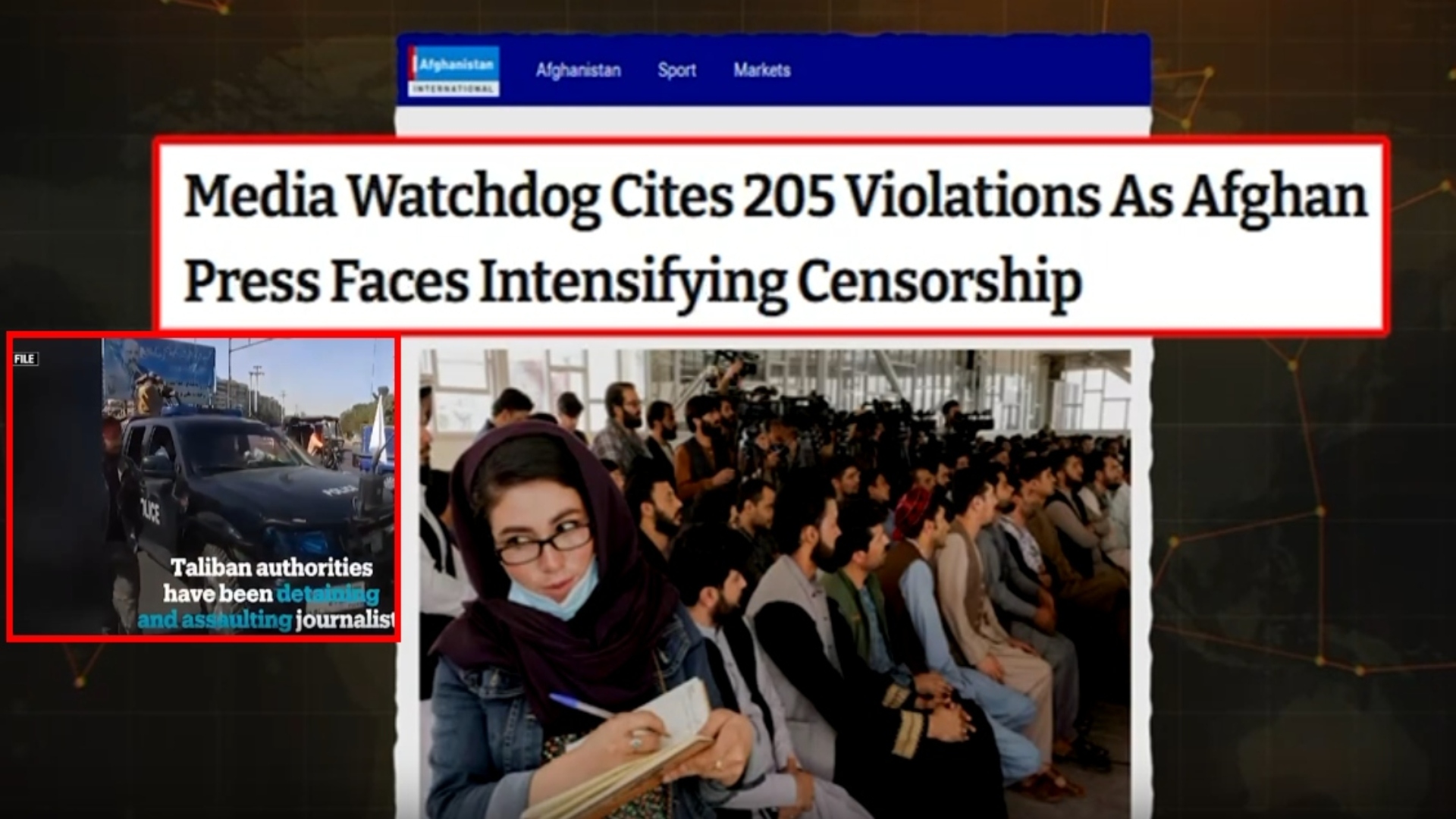 افغان طالبان رجیم میں صحافیوں پر ظلم وجبر، وحشیانہ تشدد اور گرفتاریاں جاری