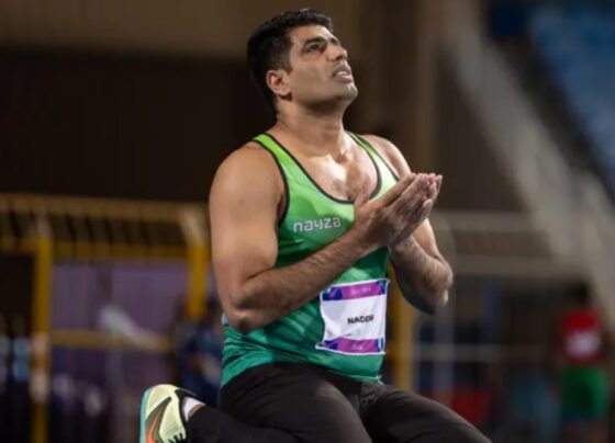نیشنل گیمز میں ارشد ندیم نے جیولن تھرو میں گولڈ میڈل جیت لیا
