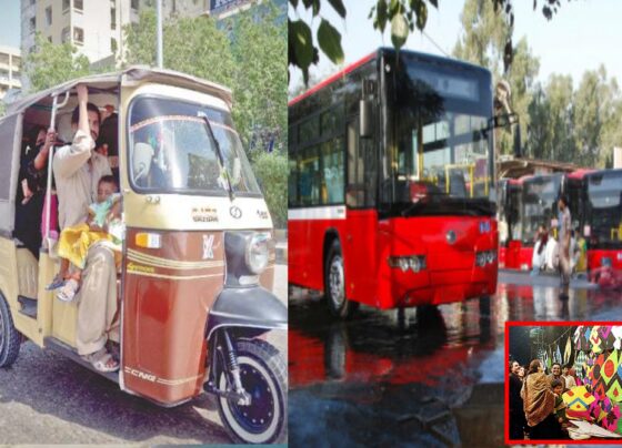 صوبائی حکومت کا تین روز کیلئے بسیں اور رکشے فری چلانے کا اعلان