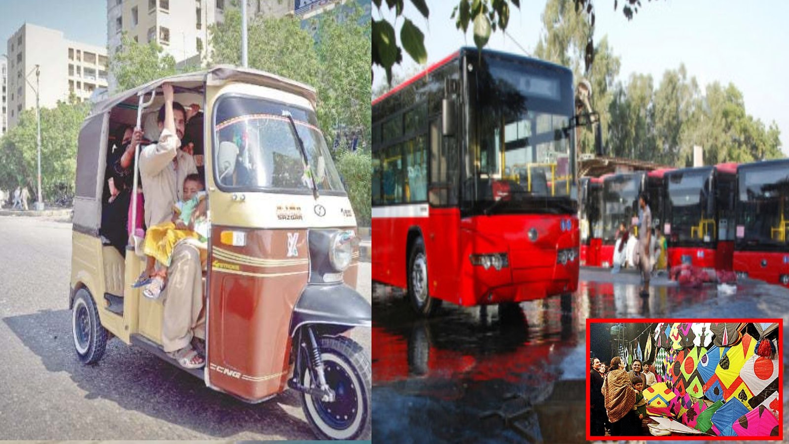 صوبائی حکومت کا تین روز کیلئے بسیں اور رکشے فری چلانے کا اعلان