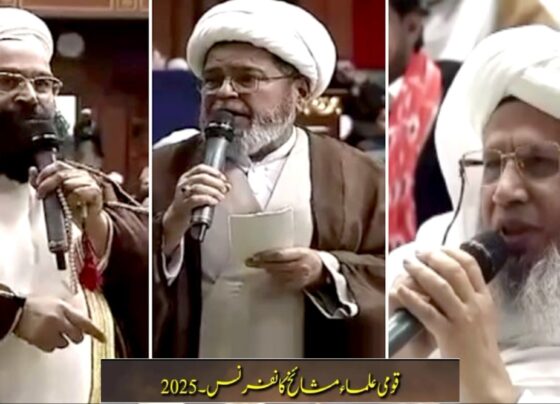 قومی علماء و مشائخ کانفرنس : علماء کا پاک فوج سے اظہار یکجہتی اور عسکری قیادت کو خراج تحسین