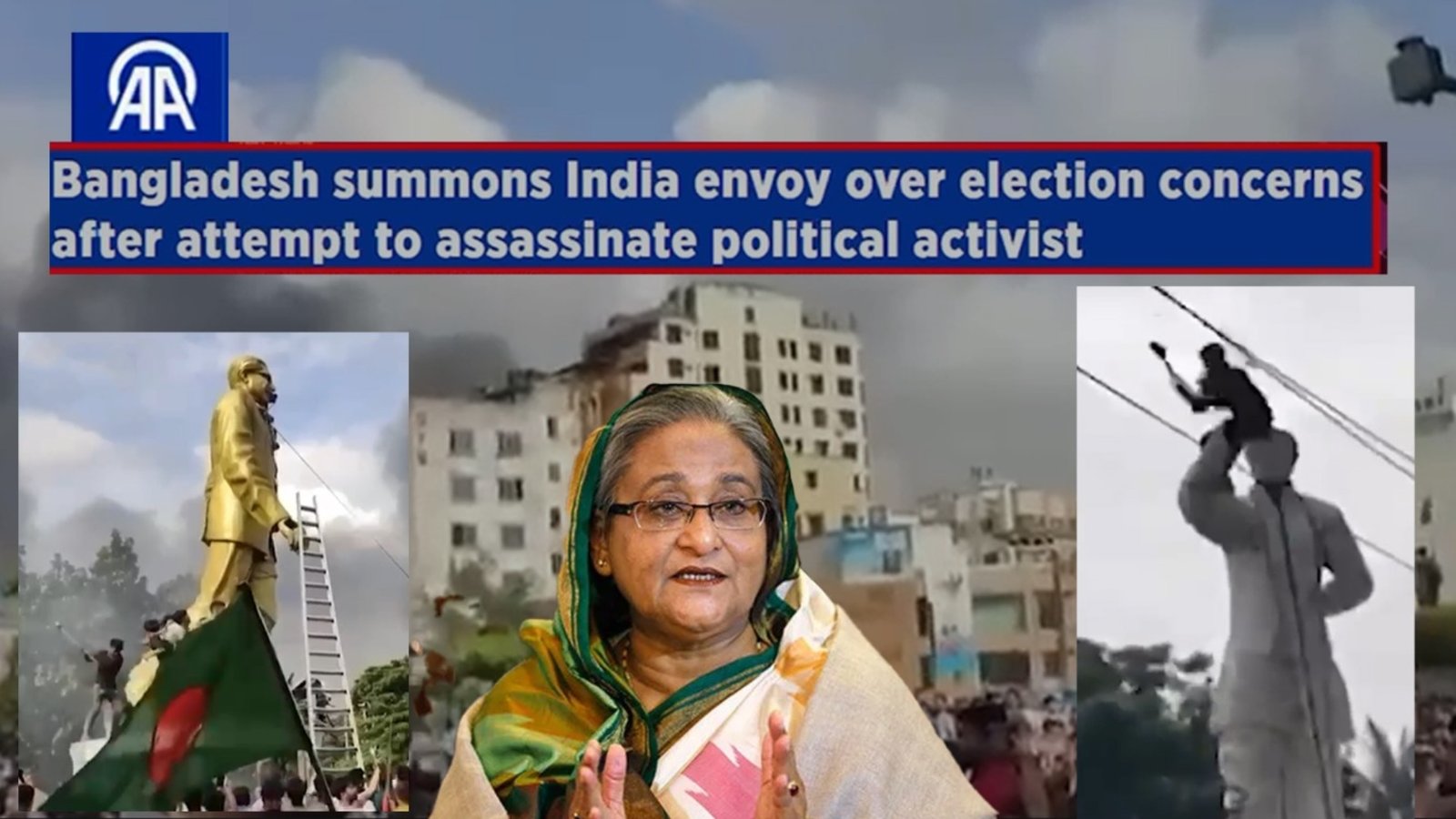 بھارتی سرپرستی میں شیخ حسینہ کا بنگلہ دیش میں سیاسی رہنماؤں کے قتل کا منصوبہ بے نقاب