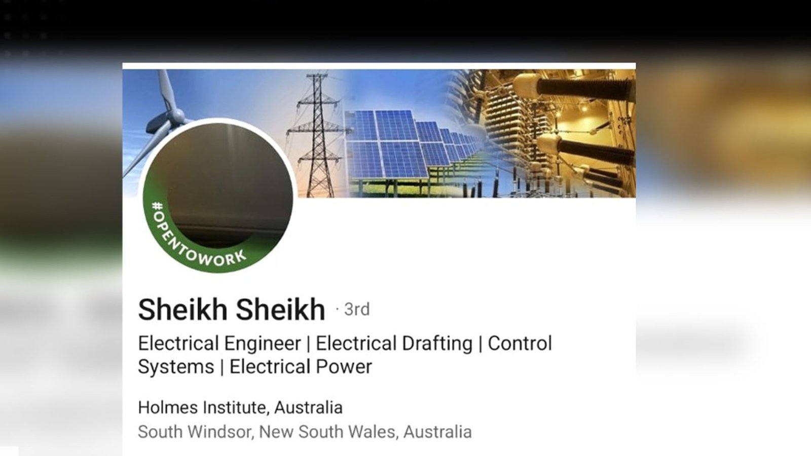 یروشلم پوسٹ کی رپورٹ جھوٹ ثابت،لنکڈن پروفائل شیخ نوید کی نکلی