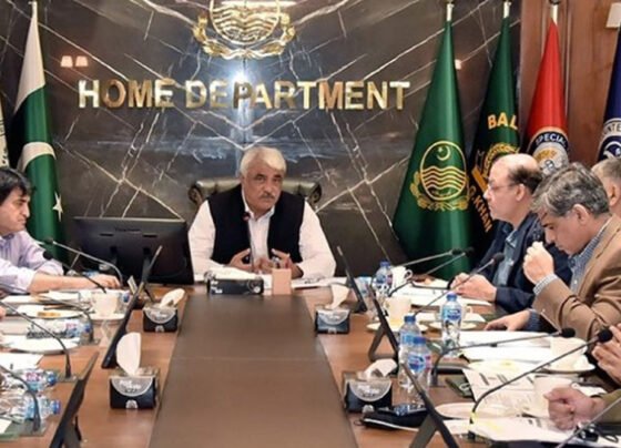 کابینہ کمیٹی برائے امن و امان کا اجلاس