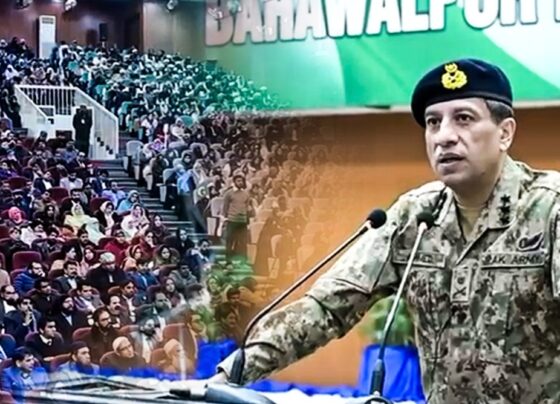 ‏ڈی جی آئی ایس پی آر کی اسلامیہ یونیورسٹی بہاولپور میں اساتذہ اور طلباء کے ساتھ خصوصی نشست