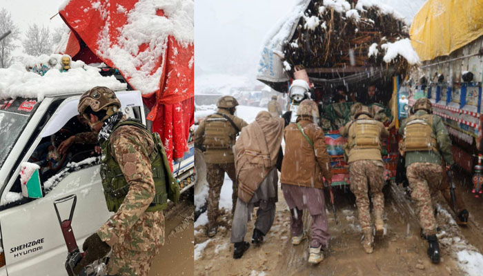 وادی تیراہ میں شدید برف باری، پاک فوج کا ریلیف آپریشن بلاتعطل جاری