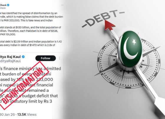 پاکستان کا قرض بھارتی پروپیگنڈا