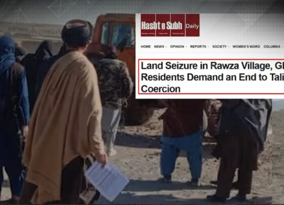 افغان طالبان رجیم کی جابرانہ کارروائیاں ،صوبہ غزنی میں کسانوں کی زمینوں پر زبردستی قبضہ