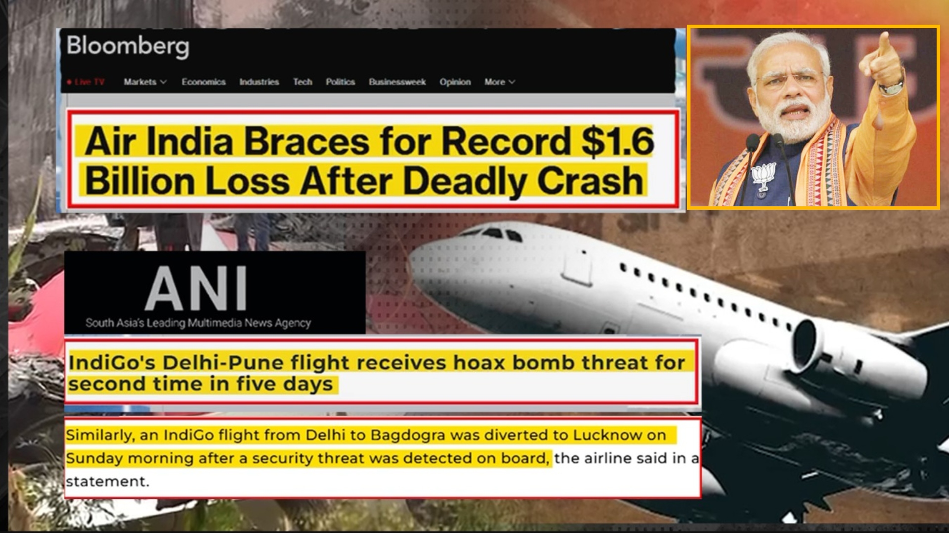 نااہل مودی سرکار کی عوام میں خوف پھیلا کر بحران چھپانے کی سازش عالمی جرائد نے بے نقاب کردی