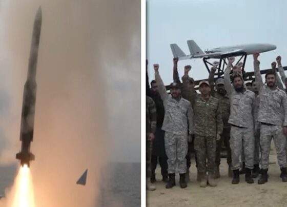 پاک بحریہ کا زمین سے فضا میں مار کرنیوالے ایل وائی 80 میزائل کا کامیاب تجربہ