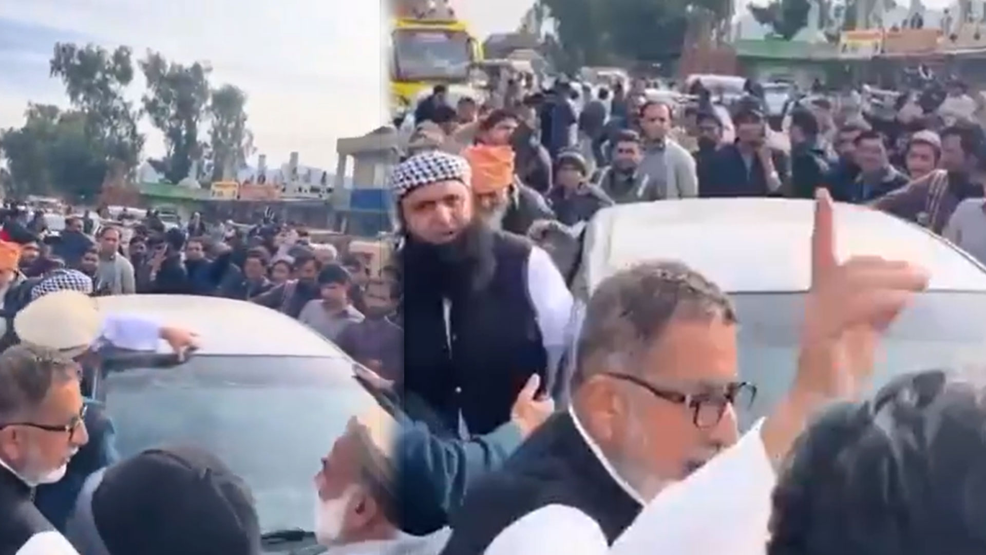 ’مریض مرتا ہے، مرنے دو، آگے گزرنے نہیں دیں گے‘ پی ٹی آئی دھرنے کے شرکا نے گاڑی روک دی، ویڈیو وائرل