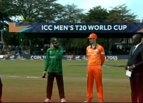 نیدر لینڈ اور پاکستان کے درمیان میچ