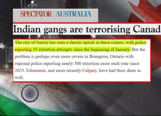 آسٹریلوی جریدے کا تہلکہ خیز انکشاف، کینیڈا میں بھارتی جرائم پیشہ نیٹ ورکس بے نقاب