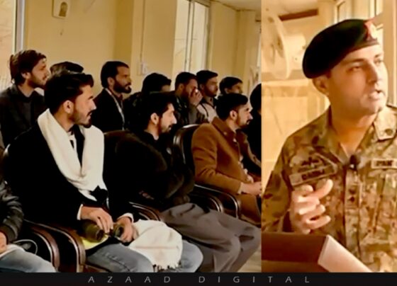 آئی ایس پی آر ونٹر انٹرن شپ پروگرام ،طلباء کا آزاد جموں و کشمیر میں لائن آف کنٹرول کا دورہ