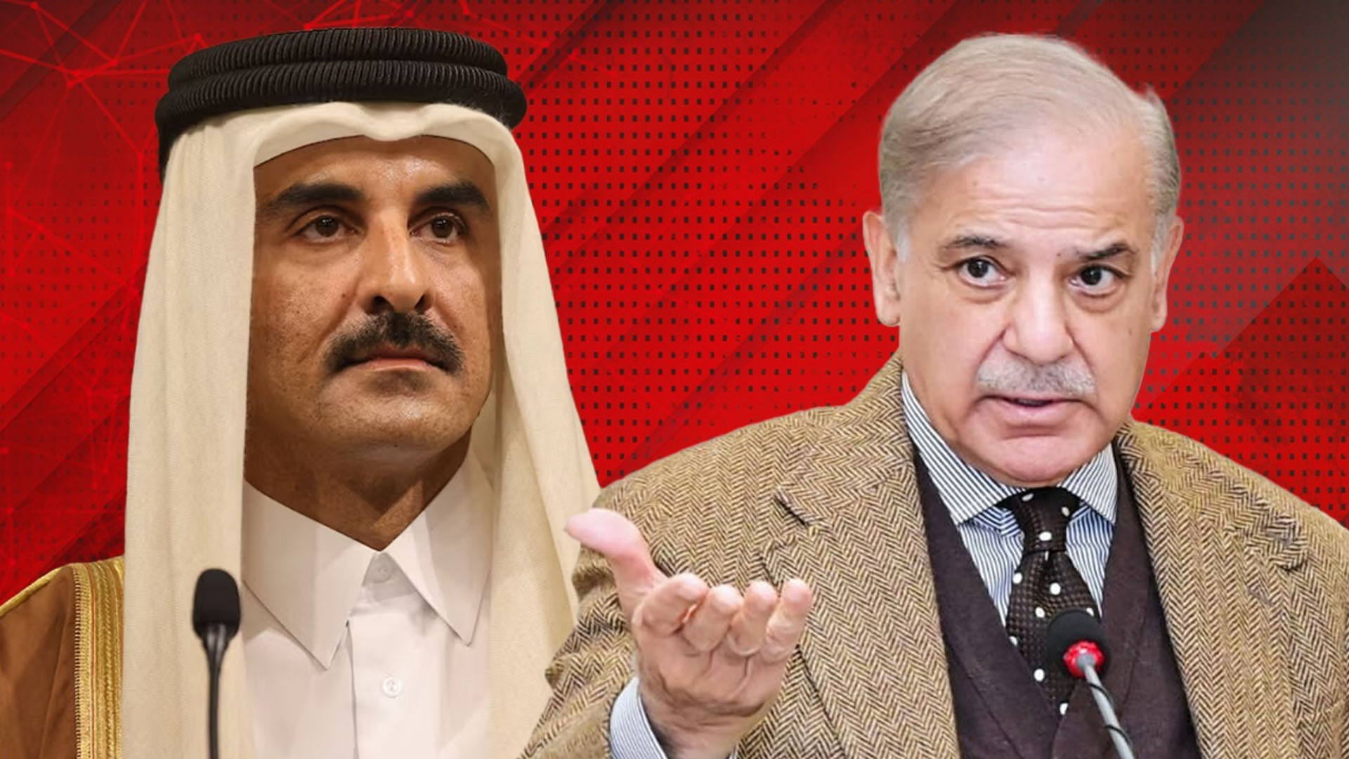 شہبازشریف کا امیر قطر سے ٹیلیفونک رابطہ،علاقائی کشیدگی کی مذمت