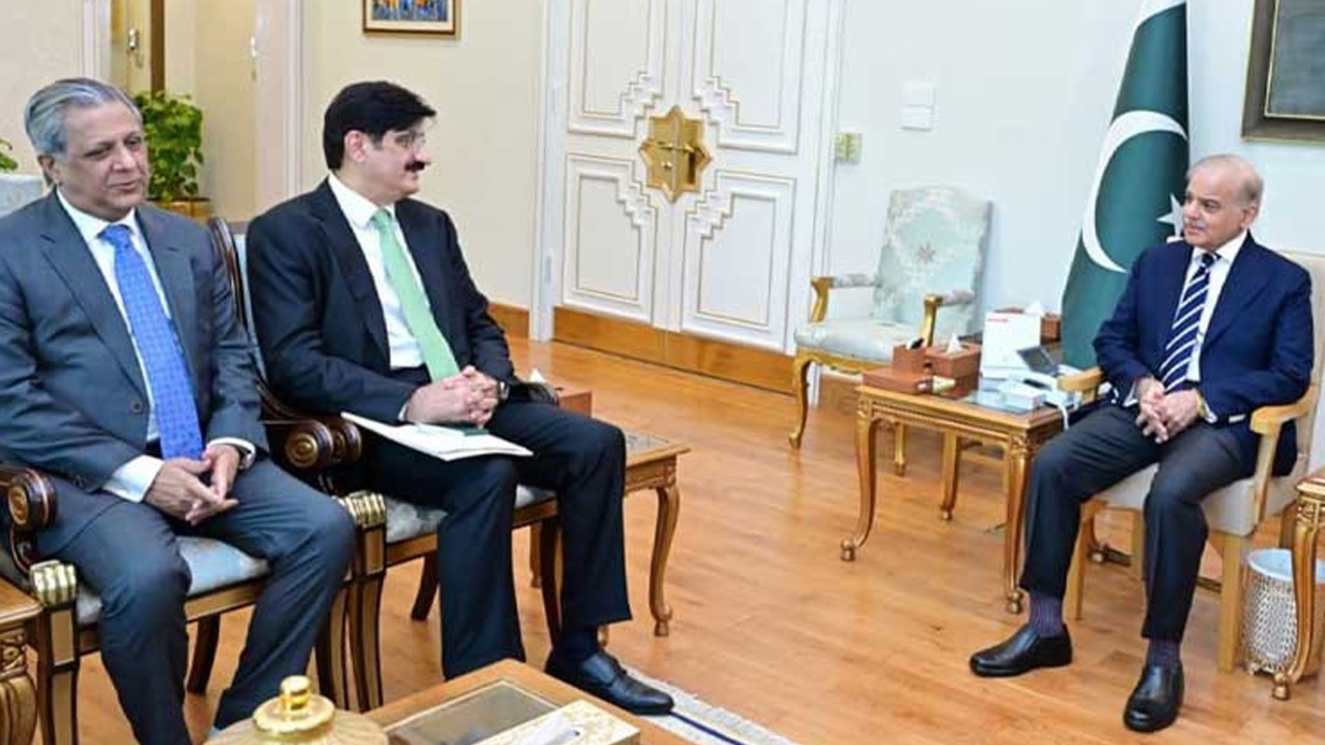 شہباز شریف سے وزیراعلیٰ سندھ کی ملاقات، سیاسی امور پر گفتگو