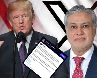 ٹرمپ شیئر اسحاق ڈار ٹویٹ