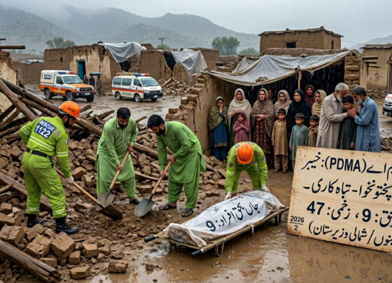 خیبر پختونخوا میں بارش کی تباہ کاریاں 9 افراد جاں بحق